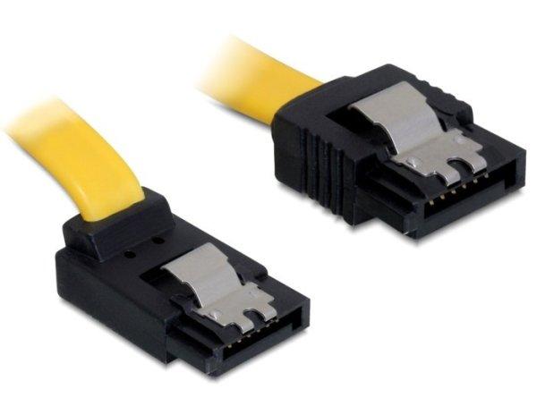 DeLock Cable SATA 6 Gb/s male straight > SATA male upwards angled 30cm Yellow
Metal