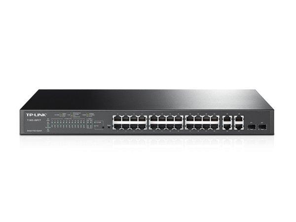 TP-Link TL-SL2428P 24-Port 10/100Mbps + 4-Port Gigabit Smart PoE+ Switch