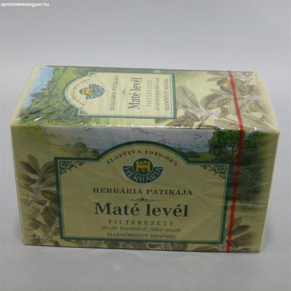 Herbária maté levél tea 20x1,5g 30 g