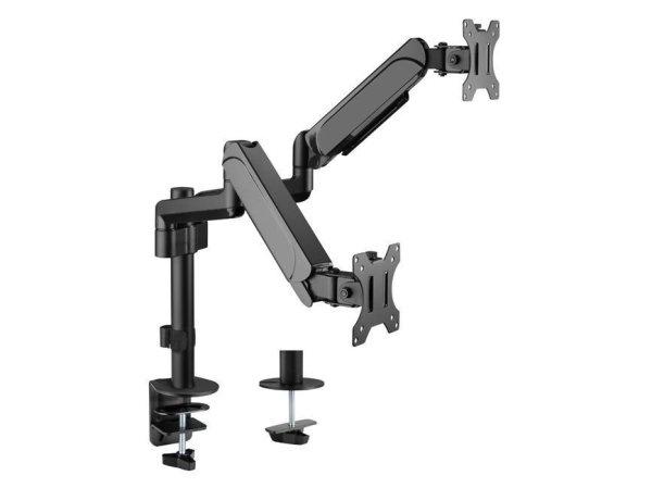 EQuip 17"-32" Dual Monitor Desk Mount Bracket Black