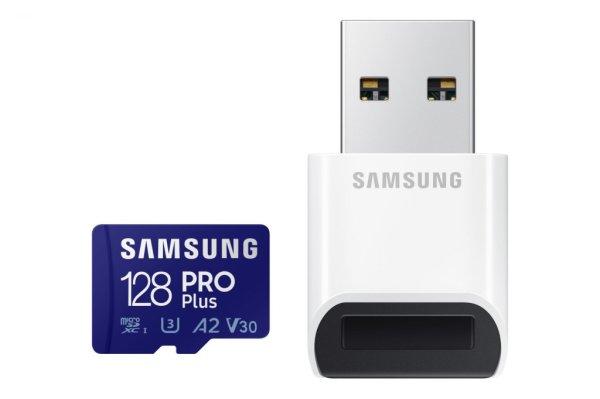 Samsung 128GB microSDXC Pro Plus Class10 U3 A2 V30 adapter nélkül