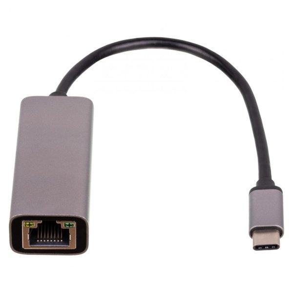 Akyga AK-AD-65 USB Type-C / RJ45 Adapter