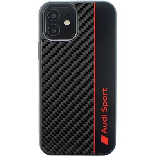 Audi Carbon Fiber Stripe iPhone 12/12 Pro 6.1" fekete keménytok
AUS-TPUPCIP12P-R8/D1-BK