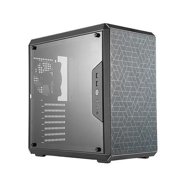 COOLER MASTER Ház ATX MASTERBOX Q500L, Mágneses előlap, Tápegység nélkül,
Üvegfalú, Szürke