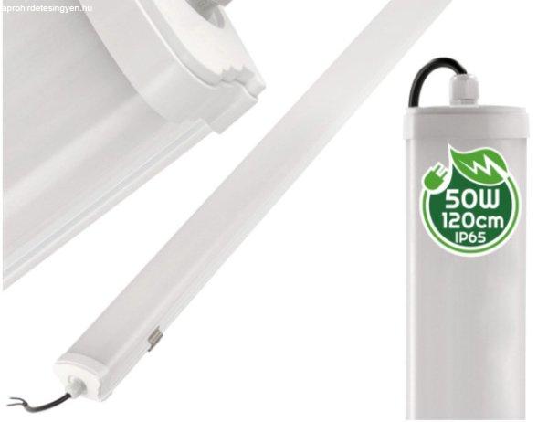 Berge LEO 50 W-os falon kívüli 120 cm-es por- és páramentes lámpa  IP65 
5000K  5000lm