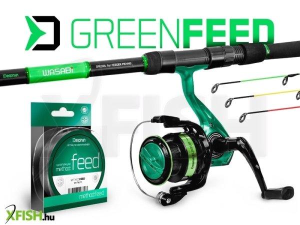 Delphin Green Teljes Feeder Horgász Szett 360cm 100g