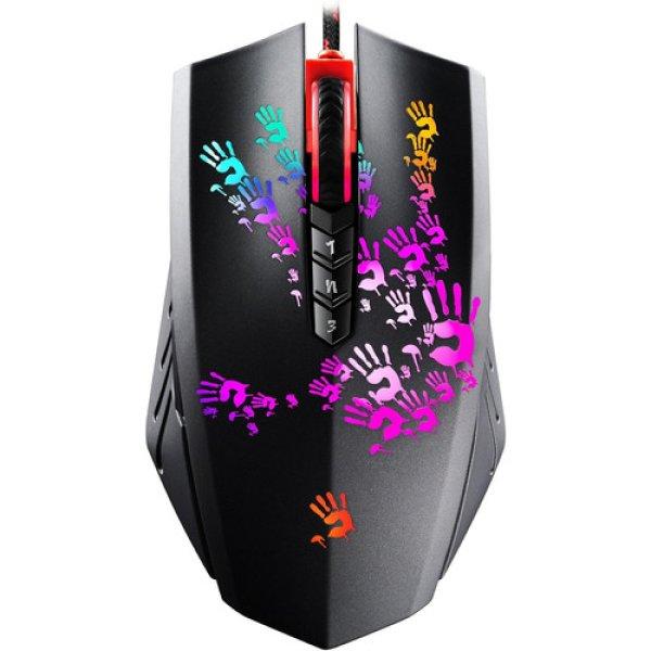 A4TECH Bloody Blazing A60 Gaming Egér – 6200 DPI, RGB Neon Világítás, USB,
PixArt Optikai Szenzor