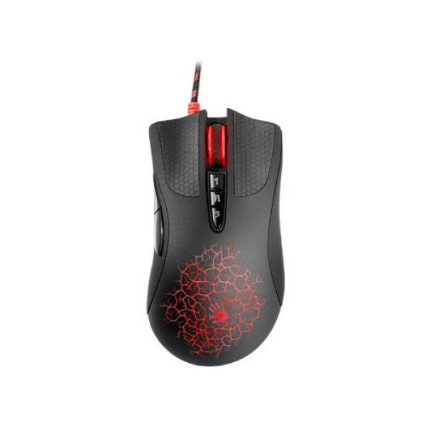 A4TECH Bloody Blazing A90 Gaming Egér – 6200 DPI, RGB Neon Világítás, USB,
PixArt Optikai Szenzor