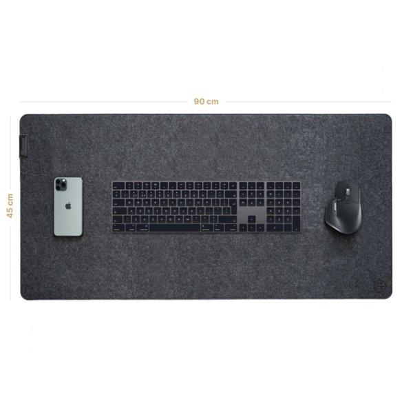 Artimo Desk Mat - L (90x45cm), Sötét szürke