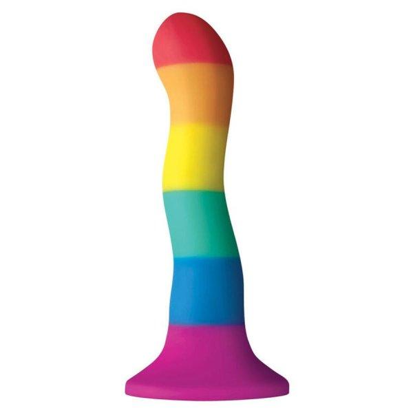 PRIDE - LGBT ZÁSZLÓS DILDÓ HULLÁM 17 CM