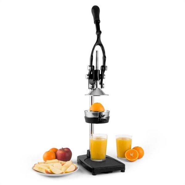 Klarstein TriJuicer, fekete, gyümölcsprés, hasábvágó, almaszeletelő