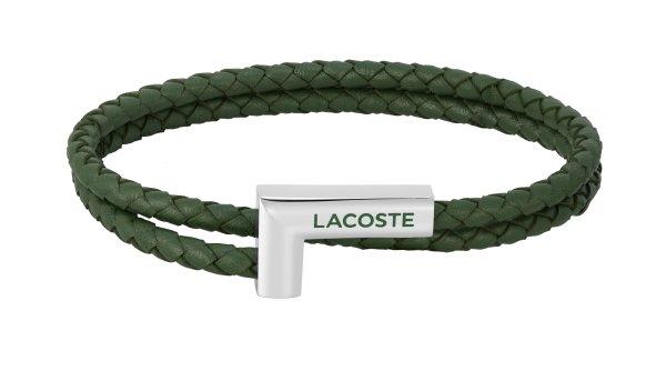 Lacoste Zöld bőr karkötő Swarm 2040151