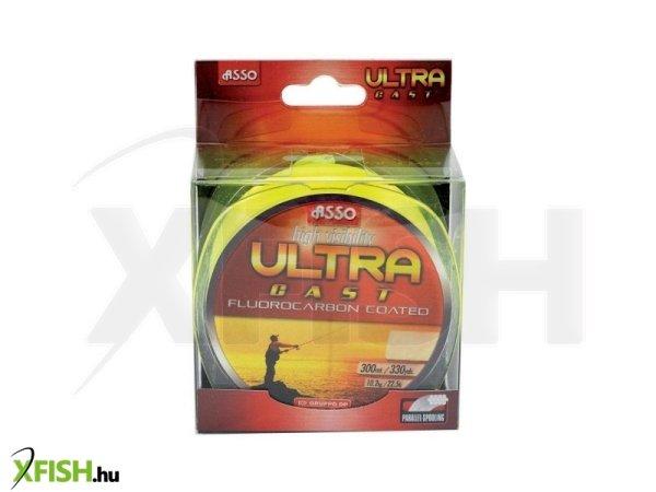 Asso Ultra Cast Fluor zsinór 300M 0,28 mm Sárga