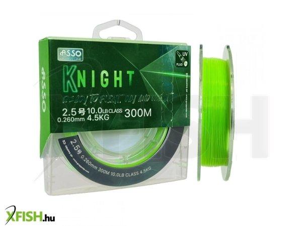 Asso Knight Aktív Fluorocarbon Monofil Távdobó Zsinór 300m 0,235mm 3,6Kg
