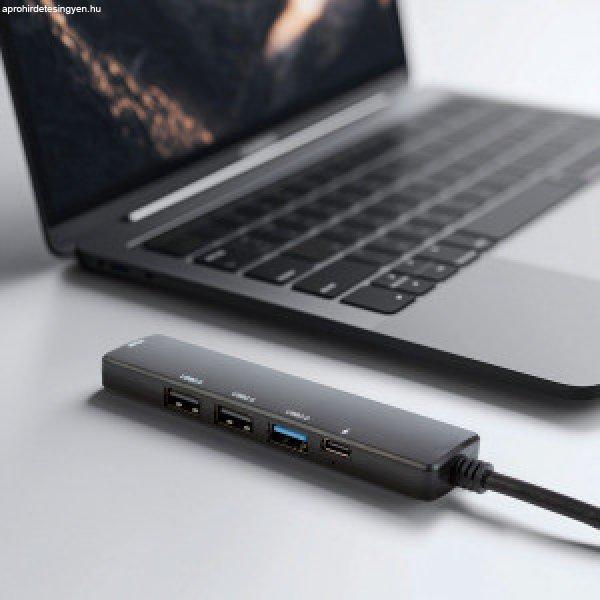 Multifunkciós USB Hub - HDMI + Type-C 3.0 - 3xUSB-A, 1xType-C - 5 Gbps