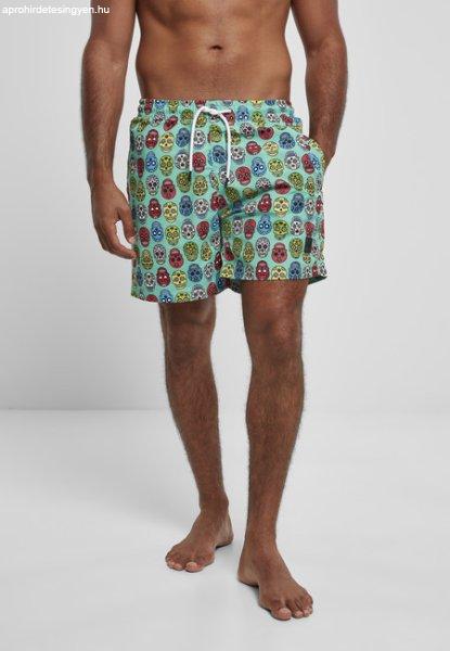 Urban Classics Pattern Swim Shorts calavera aop