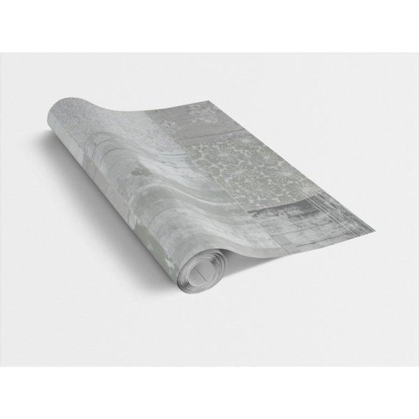 Gekkofix VINTAGE LIGHT GREY 45cm x 15m öntapadós gekkofix tapéta szürke,
mintás