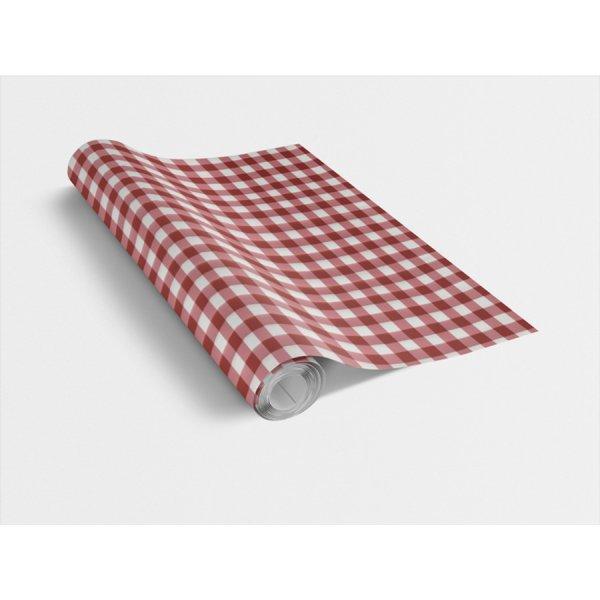 CHECK RED / piros kockás 45cm x 15m öntapadós tapéta