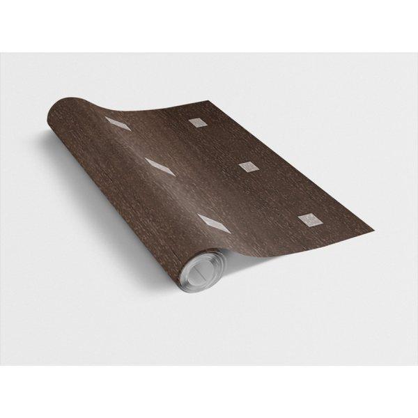 ALDER DEEP CARRE / égerfa inox kocka intarziával 45cm x 15m öntapadós
tapéta