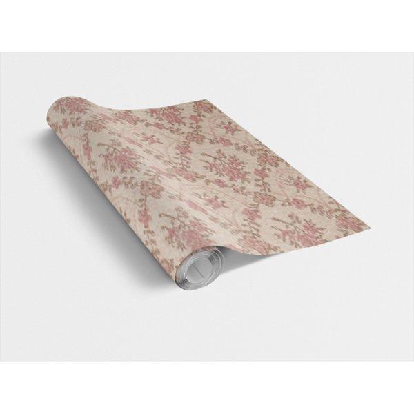 DECOR / szövethatású barokk virág 45cm x 15m öntapadós tapéta