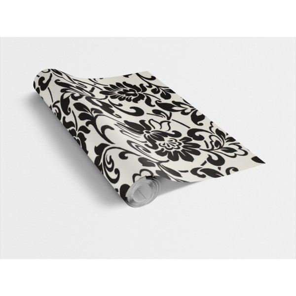 HERITAGE BLACK WHITE / heritage fehér fekete 45cm x 15m öntapadós tapéta