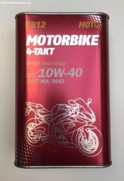 Mannol 4-Takt Motorbike 4T 10W40 1L 7812 Olaj Ester Bázisú