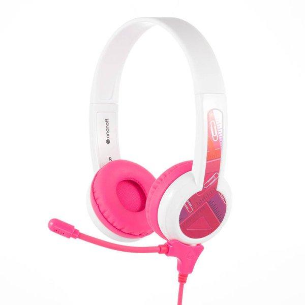 Wired headphones számára kids BuddyPhones School+ (pink)