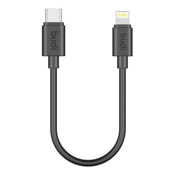 Budi 35 W USB-C-Lightning kábel 25 cm (fekete)