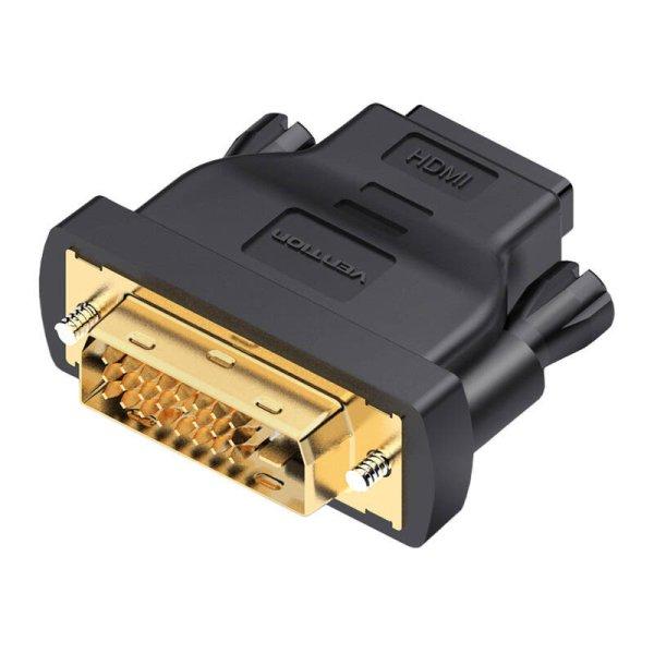 DVI (24+1) dugasz-HDMI anya adapter Vention ECDB0 (fekete)