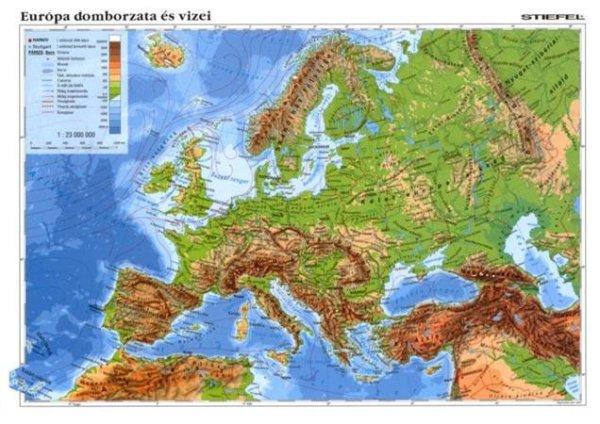 Tanulói munkalap, A4, STIEFEL "Európa közigazgatása / Európa
domborzata"