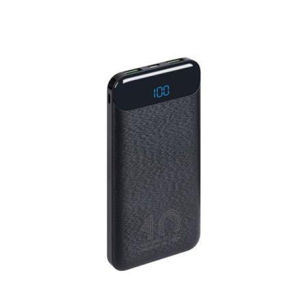 Hordozható akkumulátor, 10000mAh, QC/PD, 20W, RIVACASE "VA2540",
fekete