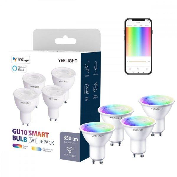 Yeelight W1 GU10 Okosizzó, 4 db (színes)