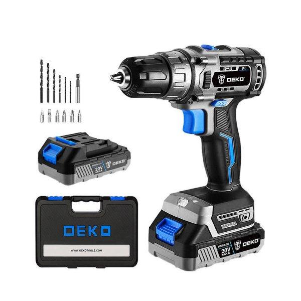 Deko Tools DKBL20DU3-S3 Akkumulátoros szénkefe nélküli fúrógép, 20V