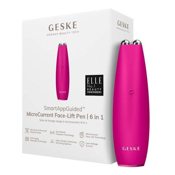 Geske 6 az 1-ben MicroCurrent Face-Lift Arcfeszesítő készülék
alkalmazással (magenta)