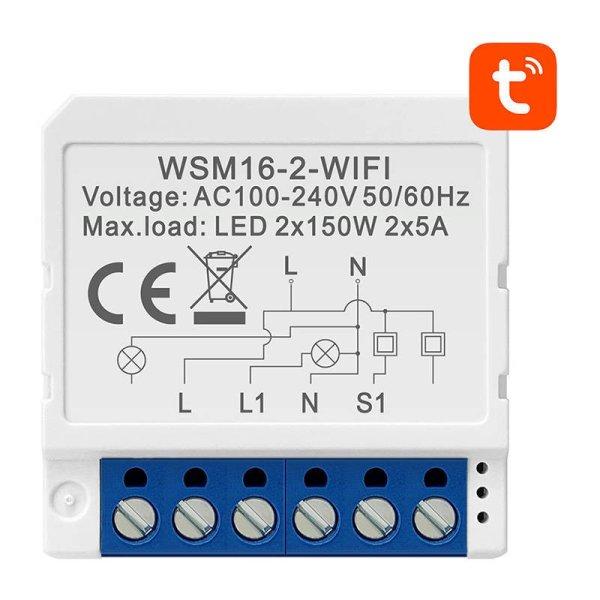 Okos kapcsoló Modul WiFi Avatto WSM16-W2 TUYA