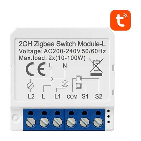 Okos kapcsoló Modul ZigBee Avatto LZWSM16-W2 Nincs semleges TUYA