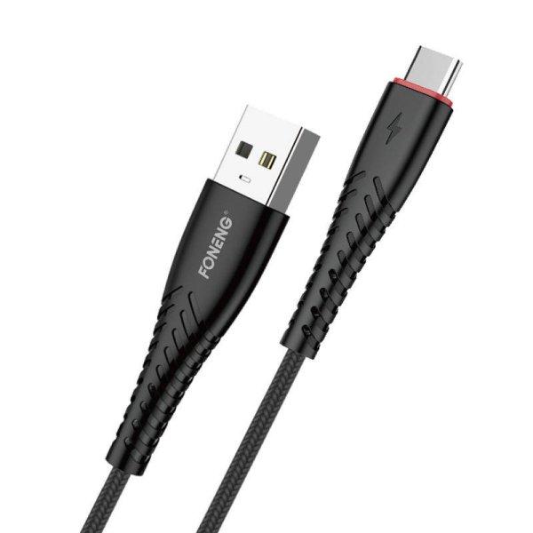 Foneng X15 USB/USB-C kábel (fekete)