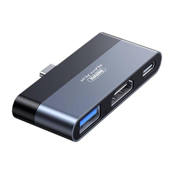 Remax dokkolóállomás, RP-U15, USB, HDMI, USB-C (fekete)