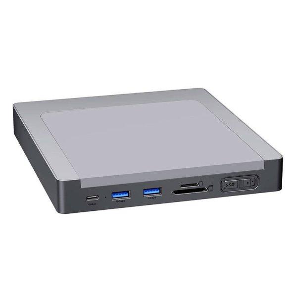 INVZI MagHub 8-in-1 USB-C Docking Station / Hub számára iMac val SSD Bay
(Gray)