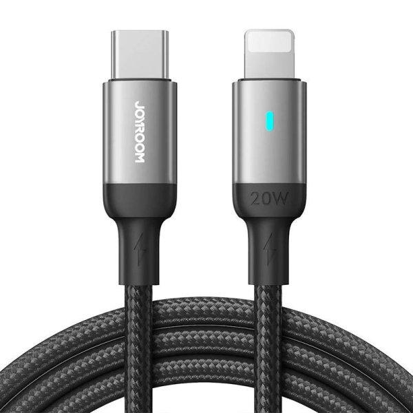 USB Lightning Type C kábel 20W 1,2m Joyroom S-CL020A10 (fekete)