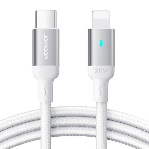 USB Lightning Type C kábel 20W 1,2m Joyroom S-CL020A10 (fehér)