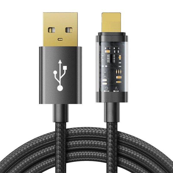 Kábel az USB-A-hoz / Lightning / 2,4A / 1,2 m Joyroom S-UL012A12 (fekete)