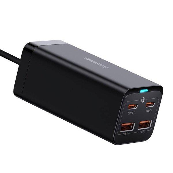 Baseus GaN3 Pro fali töltő 2xUSB-C + 2xUSB, 100W (fekete)