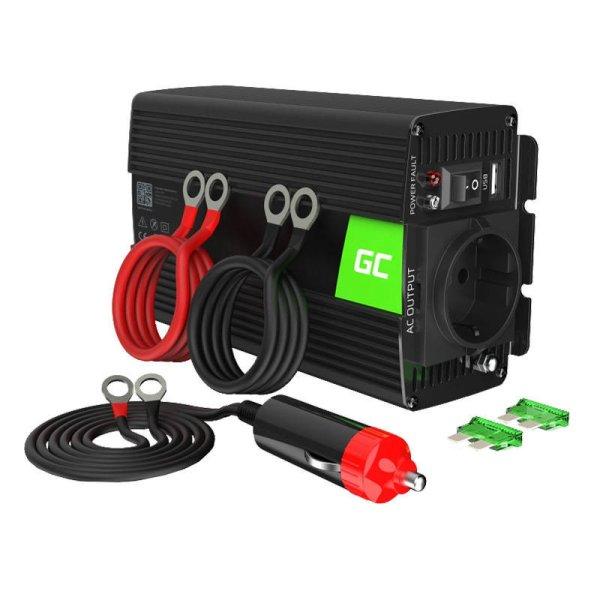 Zöld Cell 12V – 230V 300W/600W Inverter (módosított szinuszhullám)