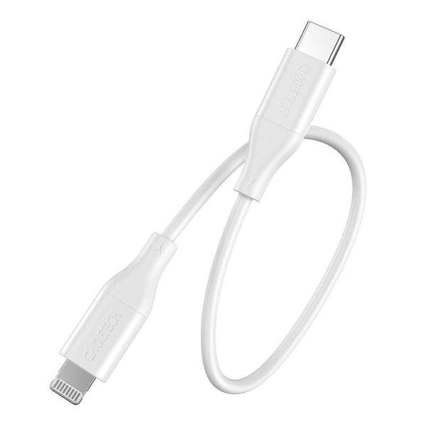 Choetech IP0040 USB-C – Lightning PD18/30W 1,2 m-es kábel (fehér)