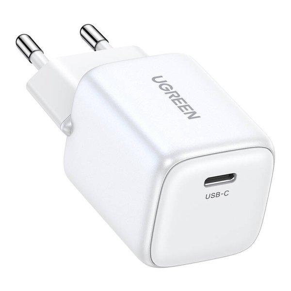 Töltő UGREEN 15324 Nexode mini, USB-C, PD3.0, QC4.0, GaN, 20 W (fehér)