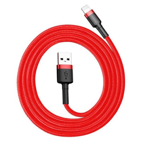 Baseus Cafule 2.4A Lightning USB-kábel 1 m (piros)