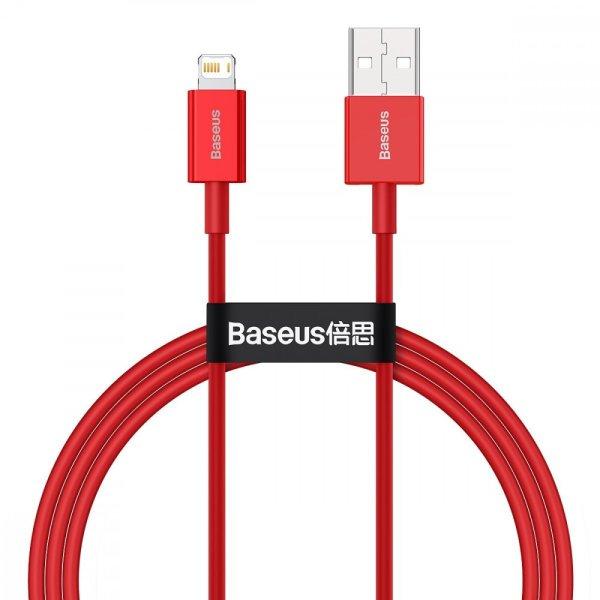 USB-kábel a Lightning Baseus Superior sorozathoz, 2,4 A, 1 m (piros)