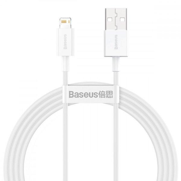 USB-kábel a Lightning Baseus Superior sorozathoz, 2,4A, 1,5 m (fehér)