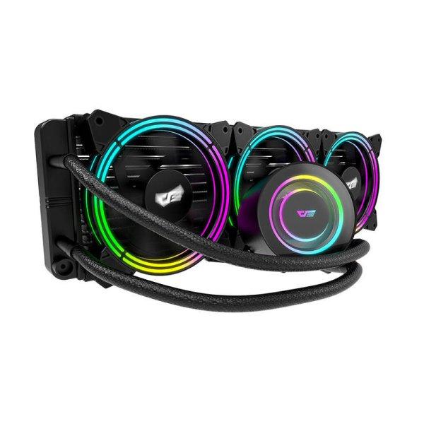 Darkflash TR360 PC vízhűtő AiO RGB 3x 120x120 (fekete)